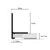PROFIL ZAVRŠNI SL16X5 ALU WHITE RAL 9016
